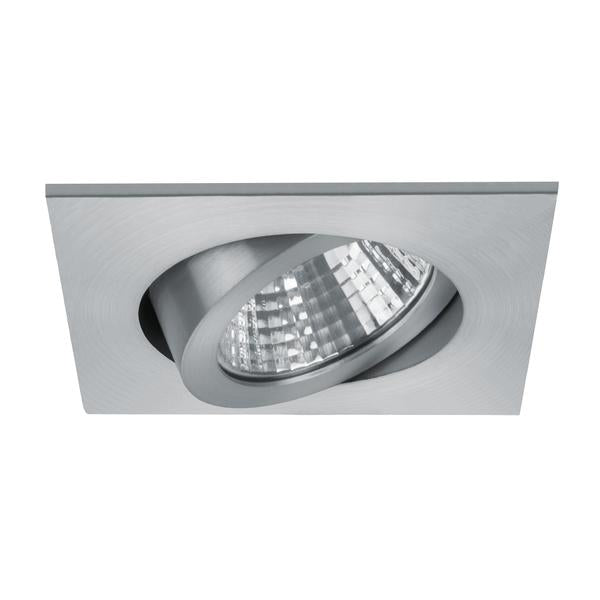 BRUMBERG LED-Einbaustrahler 350 mA, 7 W, 38°, 3000 K, quadratisch, schwenkbar, alu matt, BRUMBERG LED-Einbaustrahler 350 mA, 7 W, 38°, 3000 K, quadratisch, schwenkbar, alu matt,